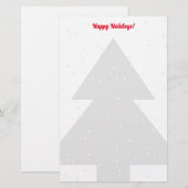 Eigen kerstboompapier, silhouetpapier briefpapier (Voorkant / Achterkant)