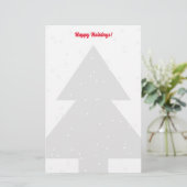 Eigen kerstboompapier, silhouetpapier briefpapier (Staand voorkant)