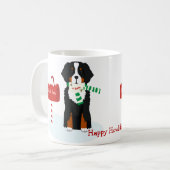 Eigen kerstbrief van Bernese mt. Dog aan Santa Koffiemok (Voorkant links)
