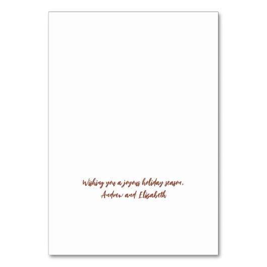 Eigen kerstcadeaubon Label of gastkaart Kaart (Achterkant)