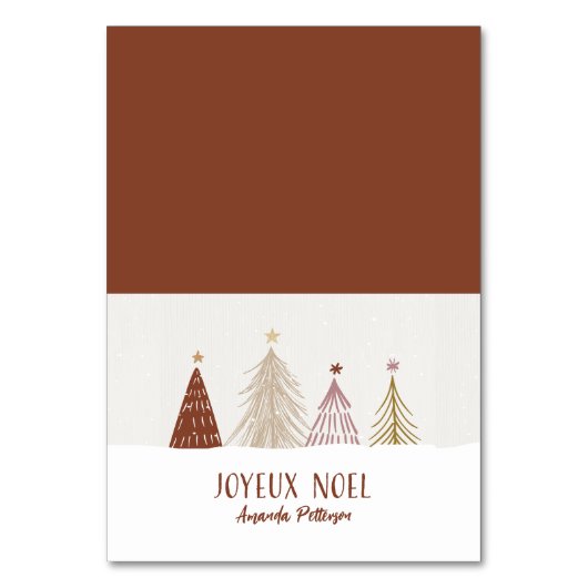 Eigen kerstcadeaubon Label of gastkaart Kaart (Voorkant)