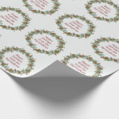 Eigen kerstcadeaupapier met kersttaart cadeaupapier (Hoek)