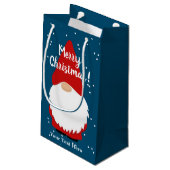 Eigen kerstcadeautassen met schattige wintergnoom klein cadeauzakje (Achterkant Gekanteld)