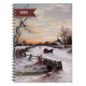 Eigen kerstcadeautjes voor films met fijne illustr notitieboek (Voorkant)