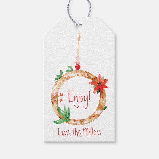 Eigen kerstcadeautjes voor kerstmis cadeaulabel (Voorkant)