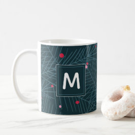 Eigen kerstcadeautjes voor monogram feestdag koffiemok