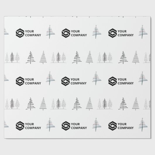 Eigen kerstcadeautjes voor zakelijke Logo Cadeaupapier (Vlak)