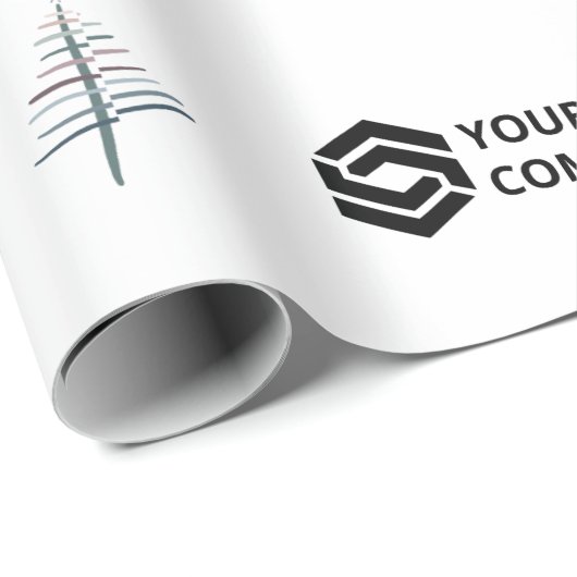 Eigen kerstcadeautjes voor zakelijke Logo Cadeaupapier (Rol Hoek)