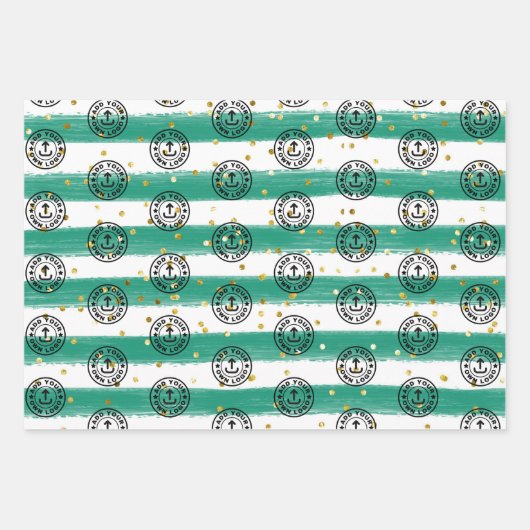 Eigen kerstcadeautjes voor zakelijke Logo Inpakpapier Vel (Voorkant 3)