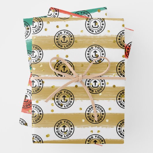 Eigen kerstcadeautjes voor zakelijke Logo Inpakpapier Vel (In situ)