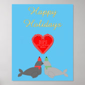 Eigen kerstcadeauzegels folie afdrukken (Voorkant)