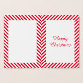 Eigen kerstcadeauzegels folie kaarten (Binnen)