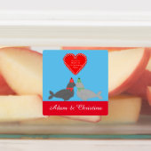 Eigen kerstcadeauzegels labels (Aangebracht)