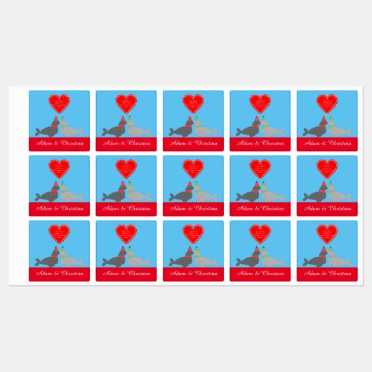 Eigen kerstcadeauzegels labels (Vel)
