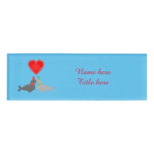 Eigen kerstcadeauzegels naambadge (Voorkant)