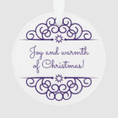 Eigen kerstcirkel Ornament konijn (achterkant)