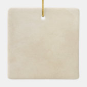 Eigen kerstcitaat voor de nativiteitsscène keramisch ornament (Achterkant)