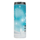 Eigen kerstdachshund Santa Hat Thermosbeker (Achterkant)