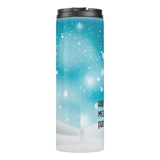 Eigen kerstdachshund Santa Hat Thermosbeker (Achterkant)