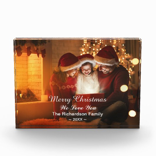 Eigen kerstfamilie fotoblokken (Voorkant)