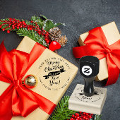 Eigen kerstfeest BUSINESS LOGO Rubber Stempel