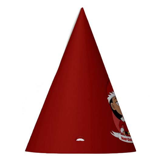 Eigen kerstfeest cartoon pet feesthoedjes (Links)