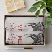 Eigen kerstfeest  Donkey Santa Hat Tissuepapier (Geschenk)