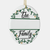 Eigen kerstfeest keramisch ornament (Rechts)