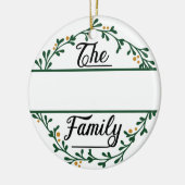 Eigen kerstfeest keramisch ornament (Links)