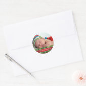 Eigen kerstfeest Liefde Joy Foto Sticker (Envelop)