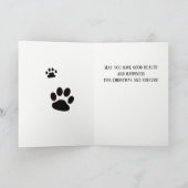 Eigen kerstfeest met fotodierenarts feestdagen kaart (Binnen)