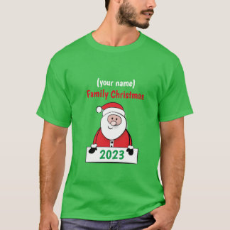 Eigen kerstfeest t-shirt