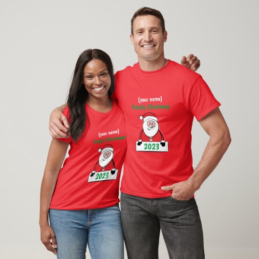 Eigen kerstfeest t-shirt (Unisex)
