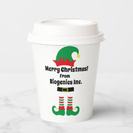 Eigen kerstfeest voor bedrijven papieren bekers