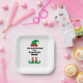 Eigen kerstfeest voor bedrijven papieren bordje (Feest)