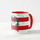 Eigen kerstfeestbessen met schroefdraad mok (Voorkant rechts)