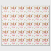 Eigen kerstfeestdag met feestdag cadeaupapier (Vlak)