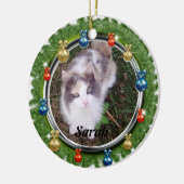 Eigen kerstfeestdagen keramisch ornament (Links)