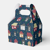 Eigen kerstfeestdagen voor onroerend goed bedankdoosjes (Achterkant)