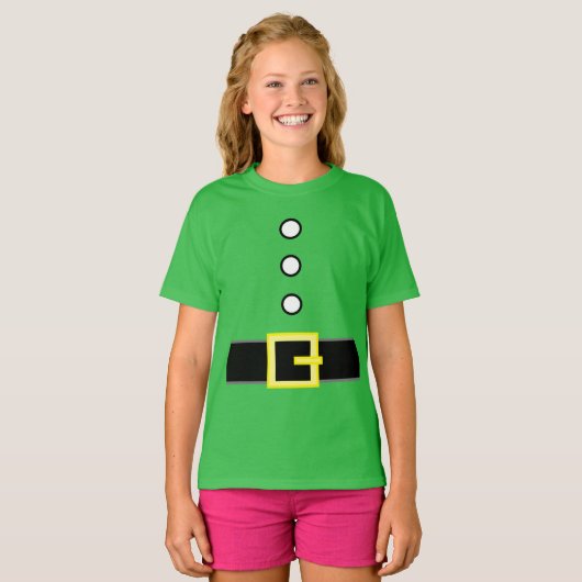 Eigen kerstfeestelijke ELF SUITKOSTEN T-shirt (Voorkant volledig)
