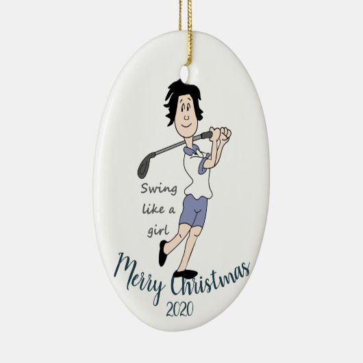 Eigen kerstfeestelijke feestdag keramisch ornament (Rechts)