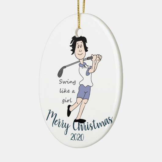 Eigen kerstfeestelijke feestdag keramisch ornament (Links)