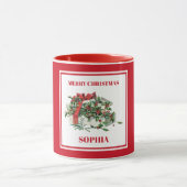 Eigen kerstfeestelijke kerstcadeaus mok (Midden)