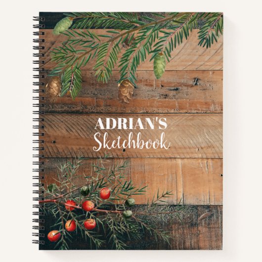 Eigen kerstfeestelijke kerstfeestjes notitieboek (Voorkant)