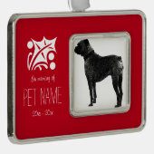 Eigen kerstfeestelijke kerstversiering met foto's  verzilverd omlijst ornament (Rechts)