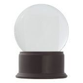 Eigen kerstfeestelijke MERLOT ONYX sneeuwWereldbol Sneeuwbol (Achterkant)