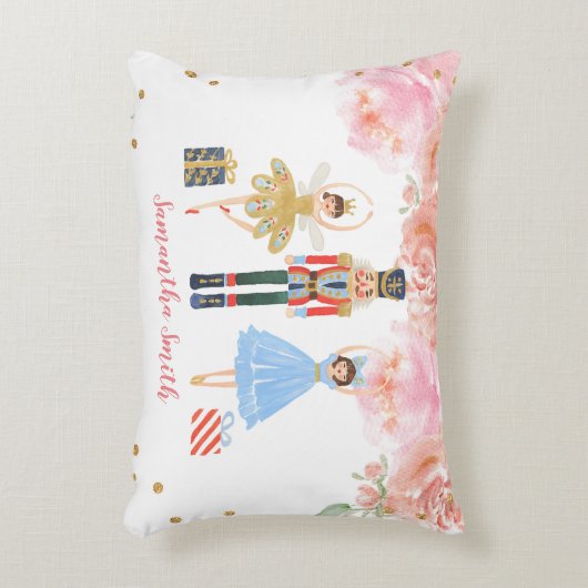 Eigen kerstfeestflesje accent kussen (Voorkant(Verticaal))