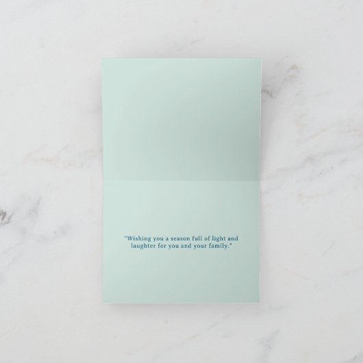 Eigen kerstfeestvogel feestdagen kaart (Binnen)