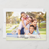 Eigen kerstfoto met 2-zijdig Gold-script voor pret Feestdagenkaart (Achterkant)