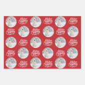 Eigen kerstfoto set 3 inpakpapier vel (Voorkant 2)